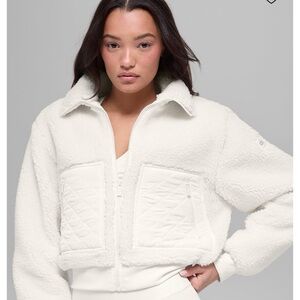 ALO Sherpa Edge Bomber Ivory XXS
